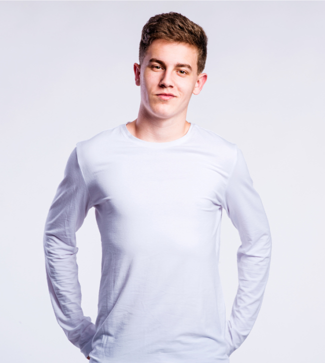 Neil & David - Blank Apparel Men's Long Sleeve T-Shirt