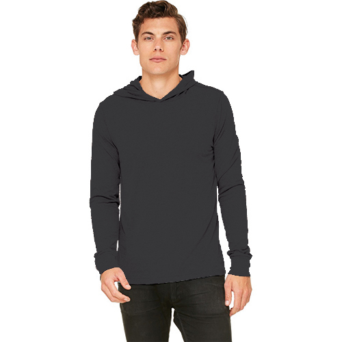 Neil & David - Blank Apparel Men's Long Sleeve Hooded T-Shirt