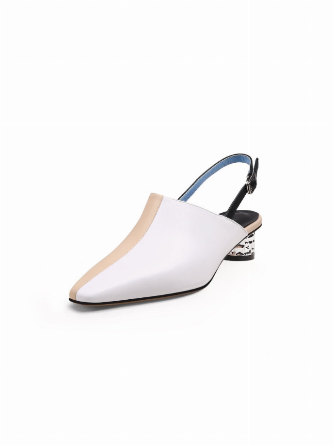 JadyRose | Strap-Detail Crystal Heel Leather D'Orsay