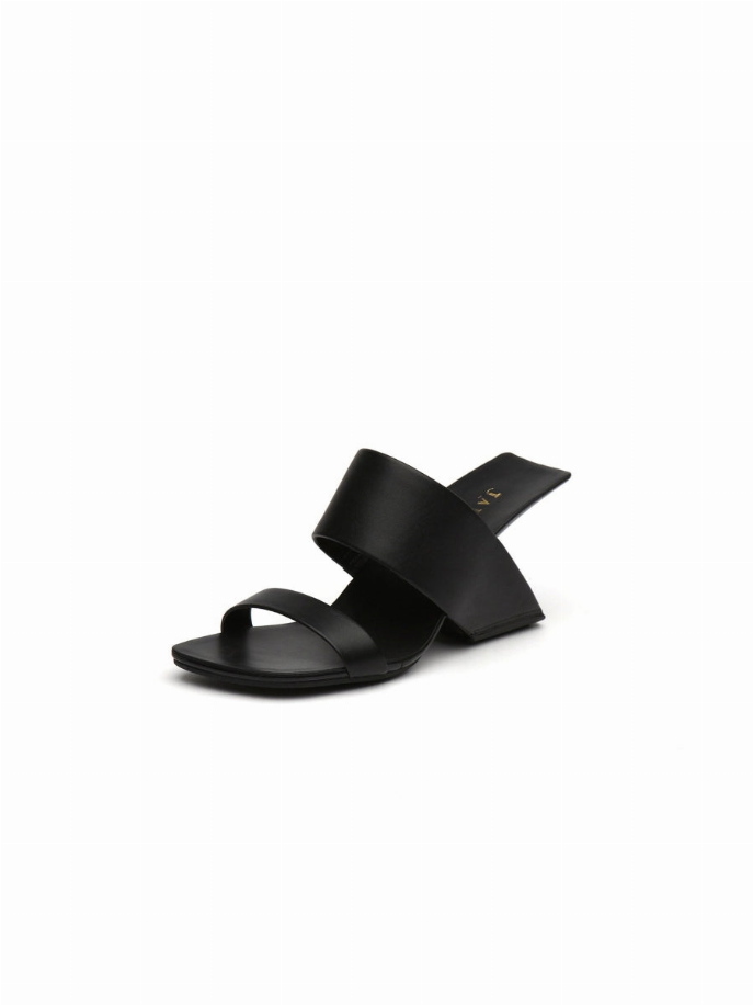 JadyRose | Signature Open-Heel Leather Slide Sandal