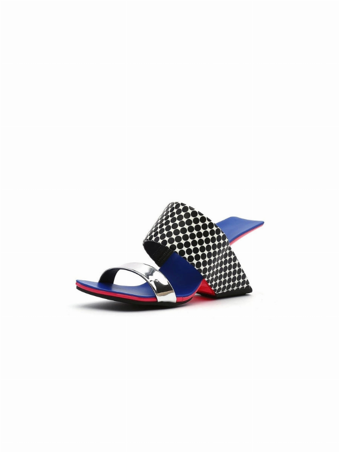 JadyRose | Signature Open-Heel Leather Slide Sandal