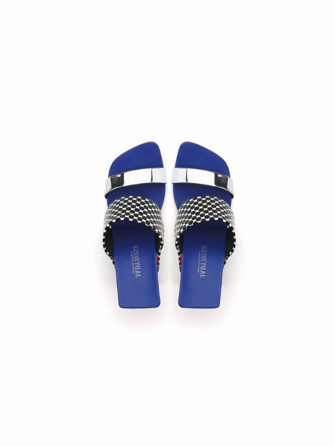 JadyRose | Signature Open-Heel Leather Slide Sandal