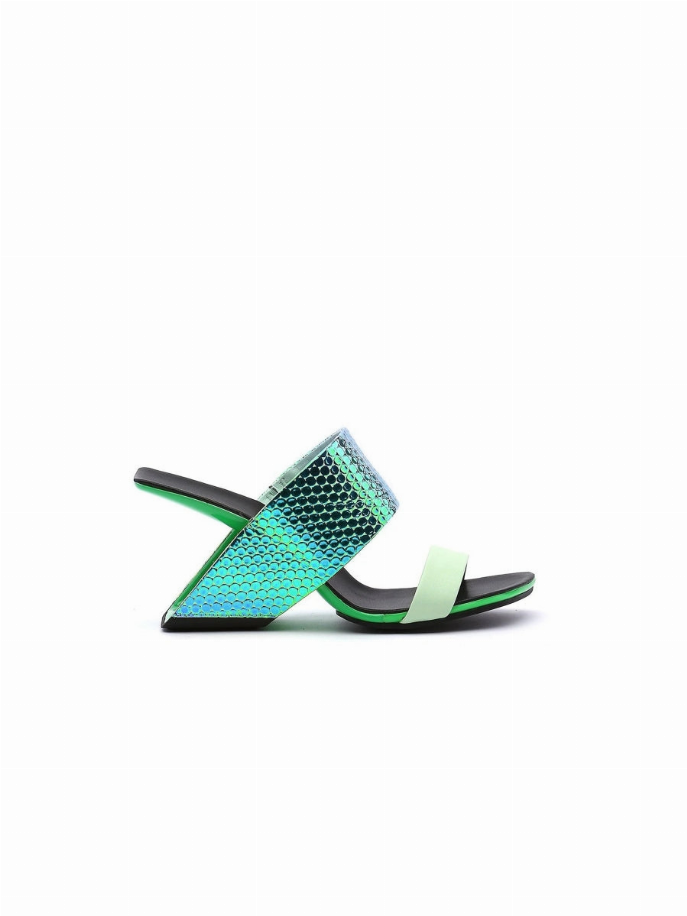 JadyRose | Signature Open-Heel Leather Slide Sandal