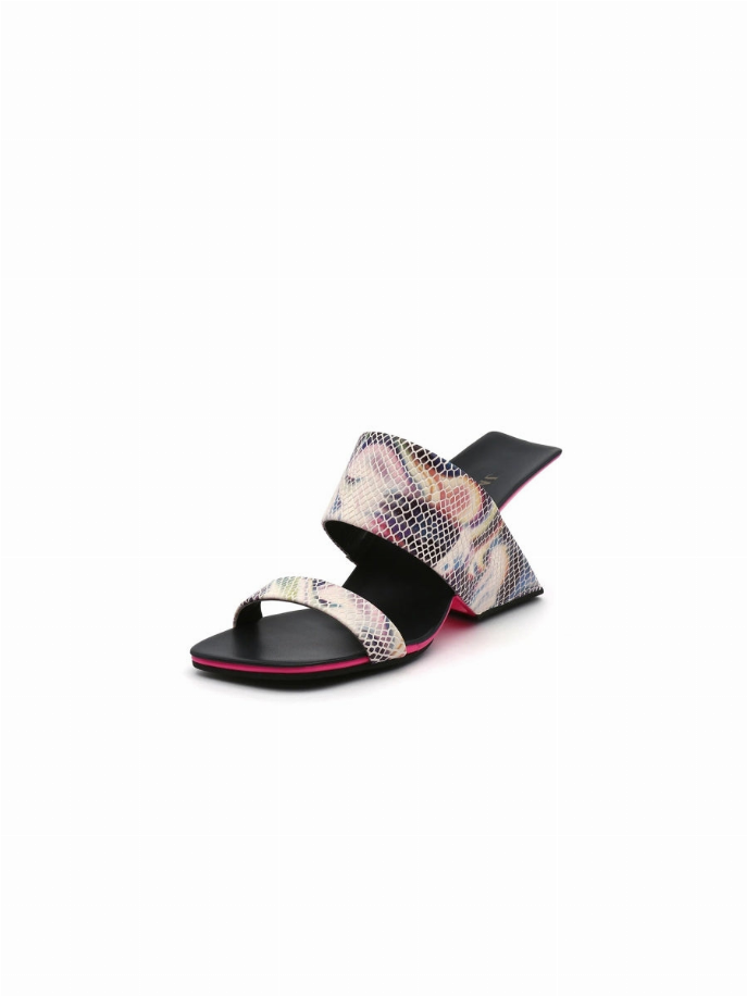 JadyRose | Signature Open-Heel Leather Slide Sandal