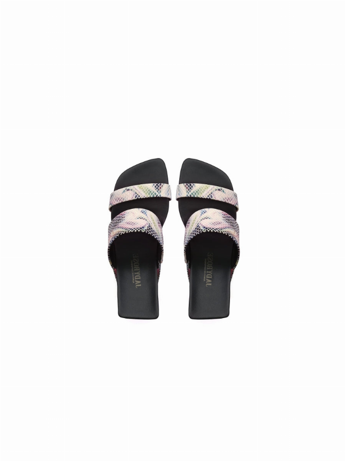 JadyRose | Signature Open-Heel Leather Slide Sandal