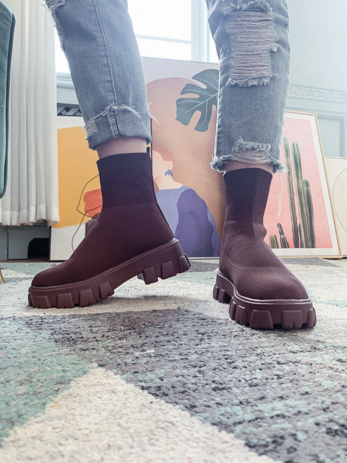 En Bloom | Ugly Sole Sock Boots