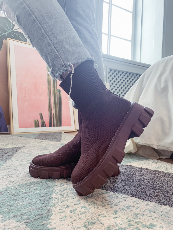 En Bloom | Ugly Sole Sock Boots