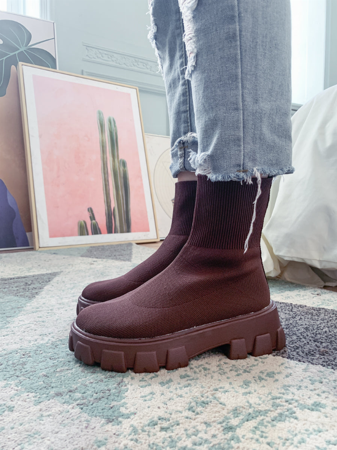 En Bloom | Ugly Sole Sock Boots