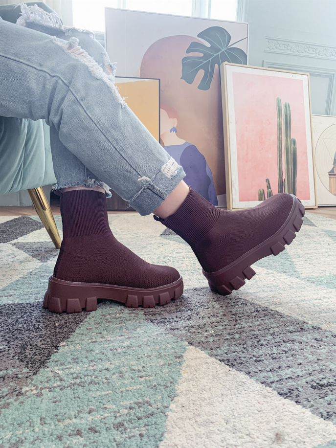 En Bloom | Ugly Sole Sock Boots