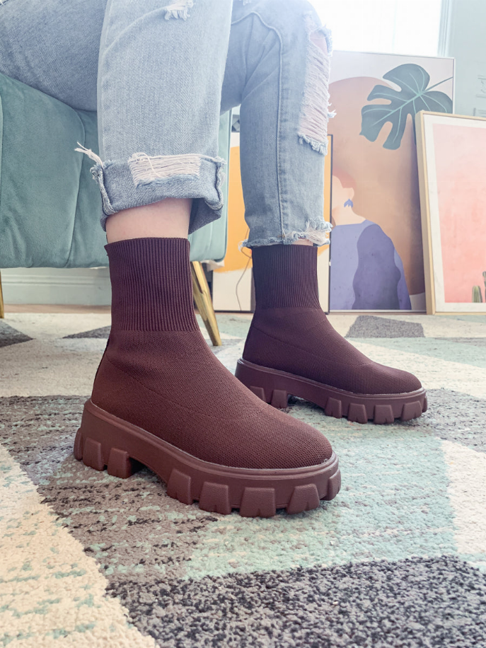 En Bloom | Ugly Sole Sock Boots