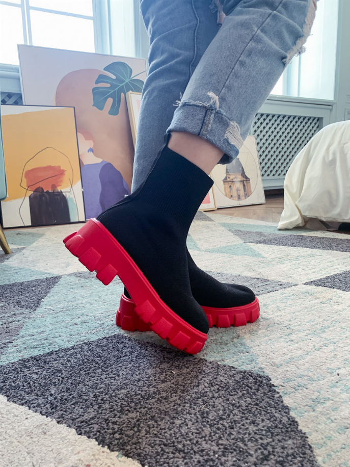 En Bloom | Ugly Sole Sock Boots