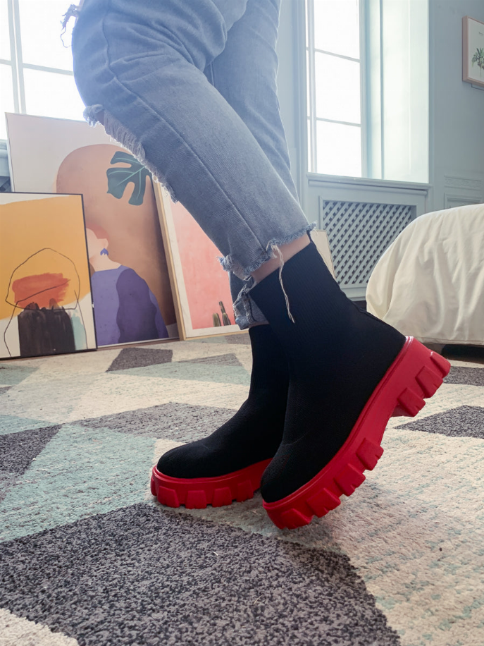 En Bloom | Ugly Sole Sock Boots