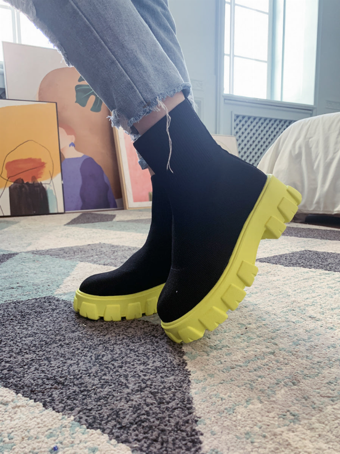 En Bloom | Ugly Sole Sock Boots