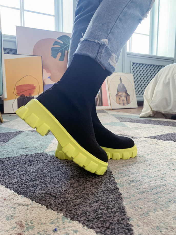 En Bloom | Ugly Sole Sock Boots
