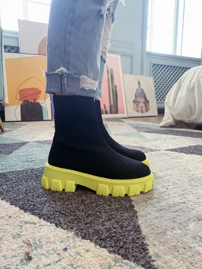 En Bloom | Ugly Sole Sock Boots