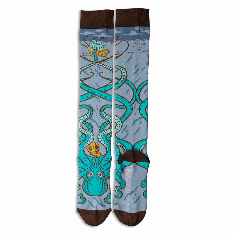 1950's Sci-Fi Crew Socks