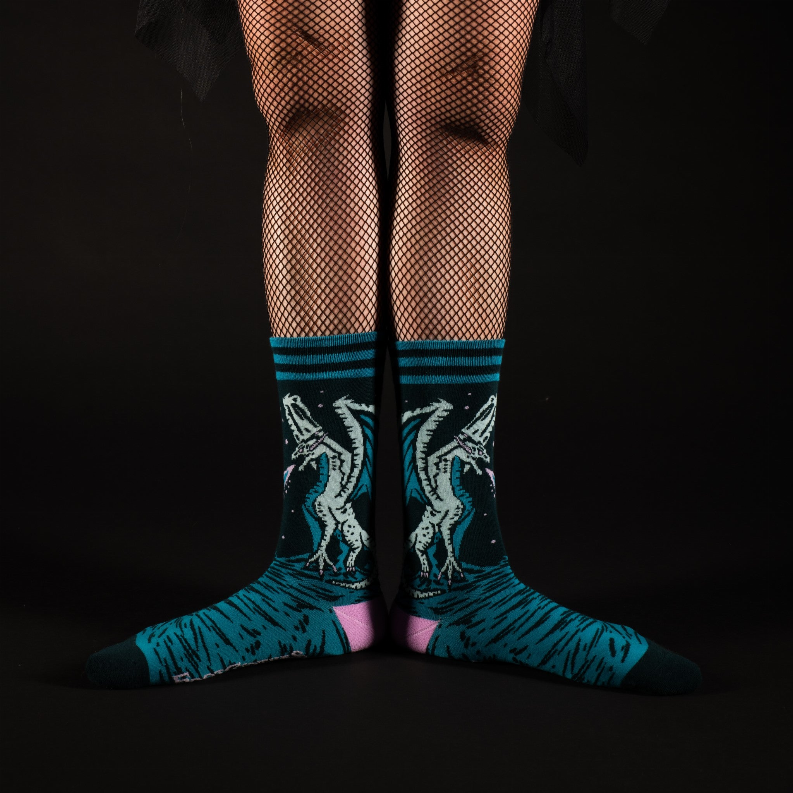 Evil Mythical Creature Crew Socks