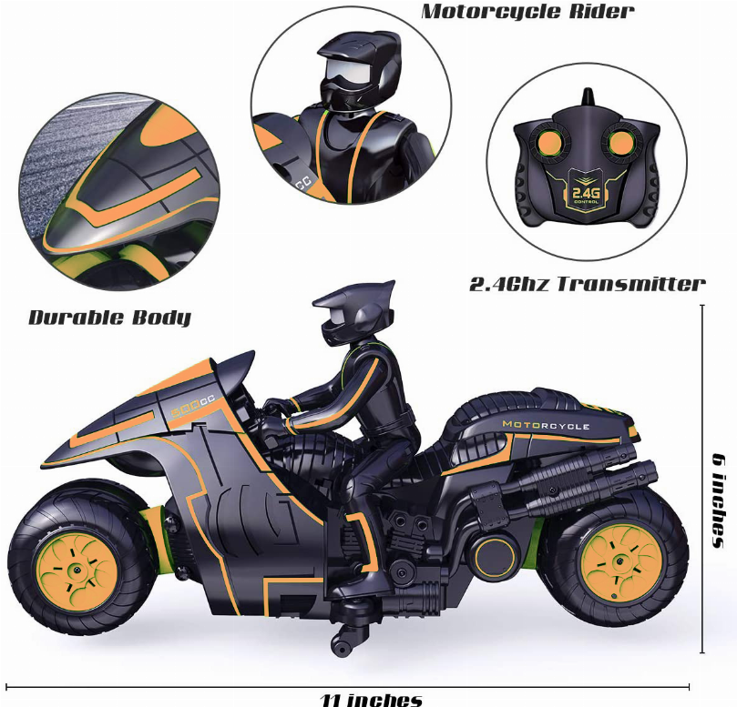 1:10 scale stunt motorcycle