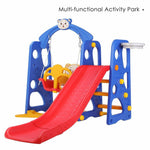 4 in 1 Kids Slide Swing Set Toddler Play Climber Backyard Playground Playset Fun
