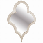 White Wood Frame Wall Mirror