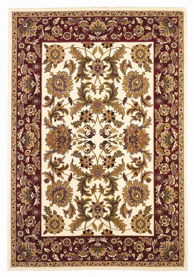 1' x 2' Ivory or Red Renaissance Inspired Area Rug