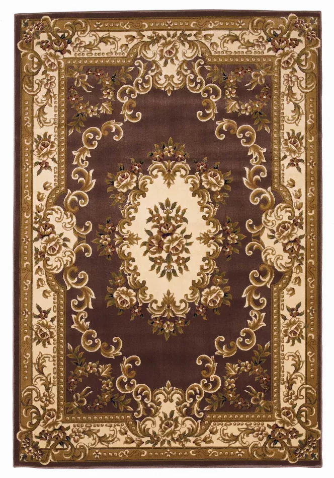 1' x 2' Polypropylene Plum or Ivory Area Rug