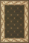 1' x 2' Polypropylene Green Area Rug