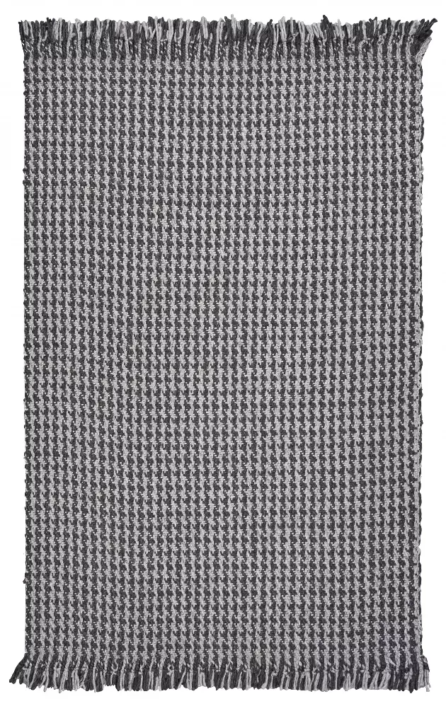 3' x 5' Wool Grey Area Rug