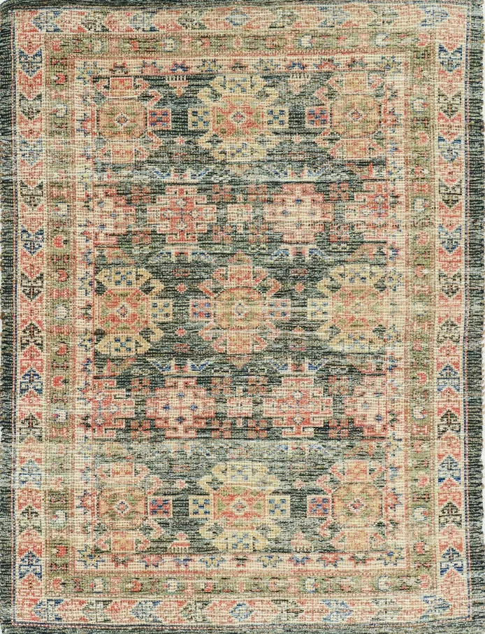 8' x 11'  Jute Charcoal Area Rug