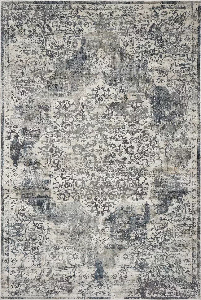 5' x 7'  Polyester Ivory Area Rug