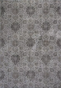 2'x4' Viscose Silver Accent Rug