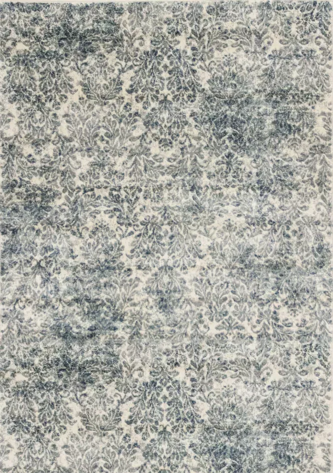 5' x 7'  Viscose Ivory or Blue Area Rug