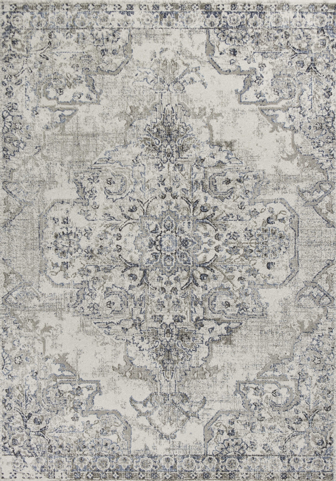 5' x 7'  Polypropylene Ivory or Grey Area Rug