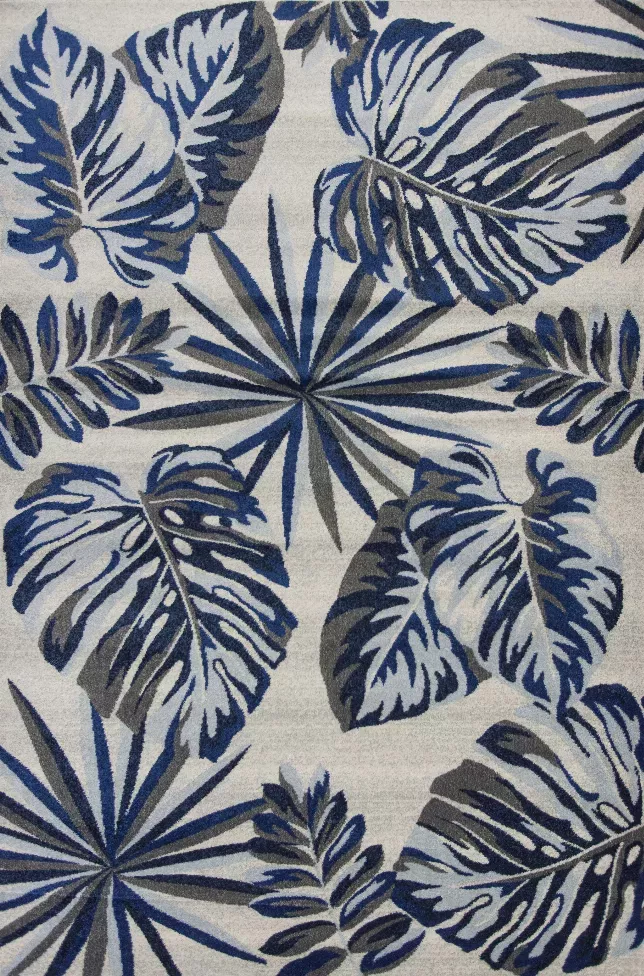 5' x 7'  Polypropylene Grey or  Blue Area Rug