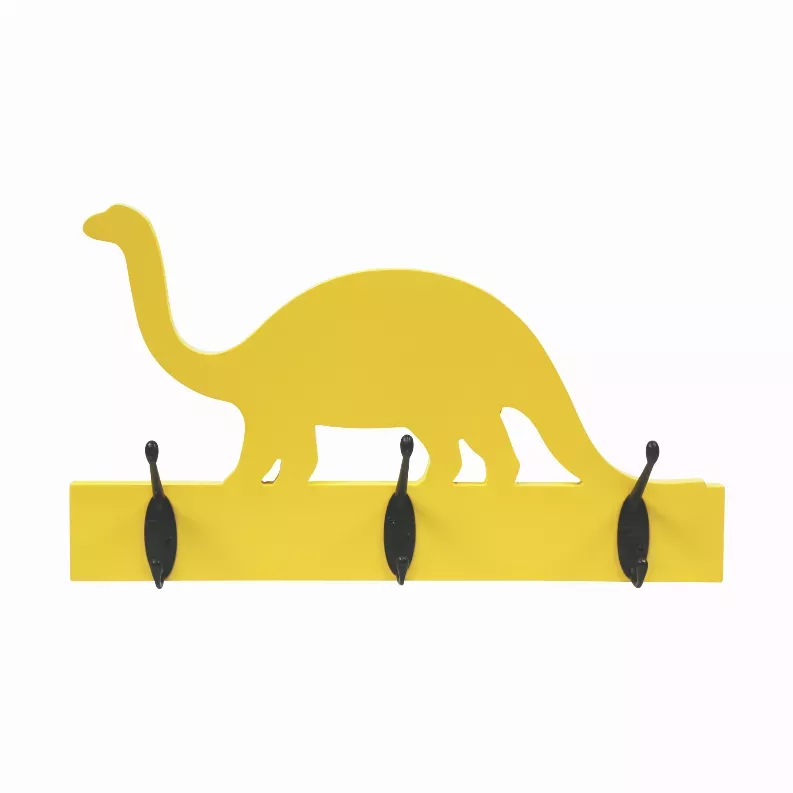 Yellow Dinosaur Hanging Hooks Wall decor