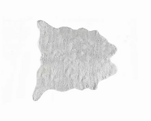 0.8" x 90" x 63" Acrylic Plush, Polyester Grey Rug