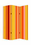 1" x 48" x 72" Multi Color Wood Canvas Deep Saffron  Screen