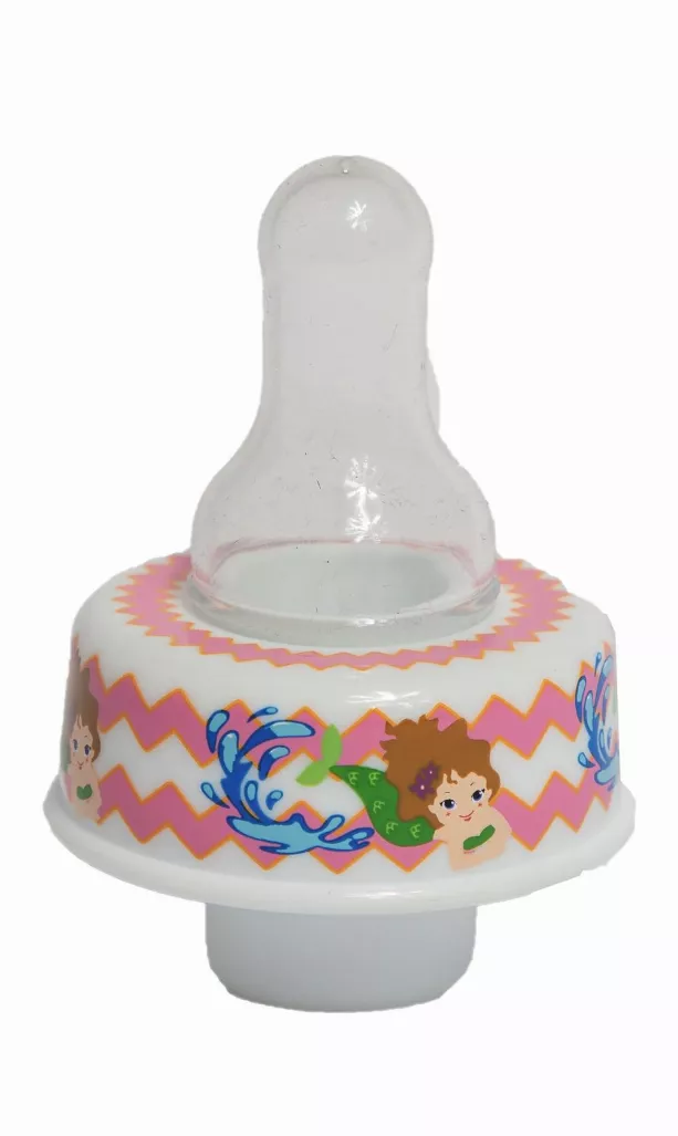 Refresh-A-Baby Universal Bottle Top Adapter, Fits Formula Juice & Water Bottles - LLAMA Nipple Top