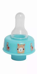Refresh-A-Baby Universal Bottle Top Adapter, Fits Formula Juice & Water Bottles - LLAMA Nipple Top