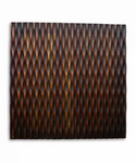 1" x 24" x 24" Brown, Metallic Ridge - Wall Art