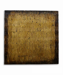 1" x 36" x 36" Bronze, Metallic, Ridge - Wall Art