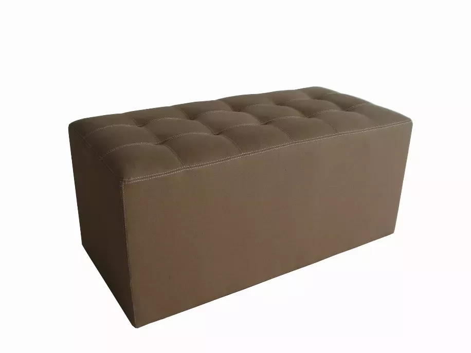 1" x 32" x 16" Tan Wood Canvas  Bench
