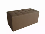 1" x 32" x 16" Tan Wood Canvas  Bench