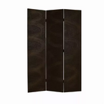 1" x 48" x 72" Black Wood Canvas  Screen