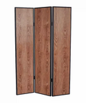 1" x 47" x 71" Brown Wood  Screen