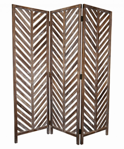 1" x 63" x 72" Brown Wood  Screen