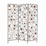 1" x 63" x 72" Bronze Metal Morton  Screen