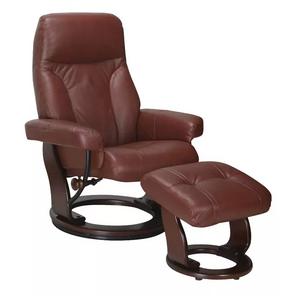 32" x 32" x 40" Cognac Cover- Leather & Vinyl match Chair & Ottoman
