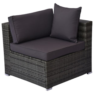 Luxury All Hand Woven Wicker 5PCs Outdoor Patio Cushioned Furniture