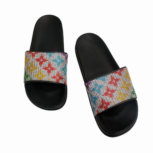 Size 10 Louis Vuitton Black Slipper Slides